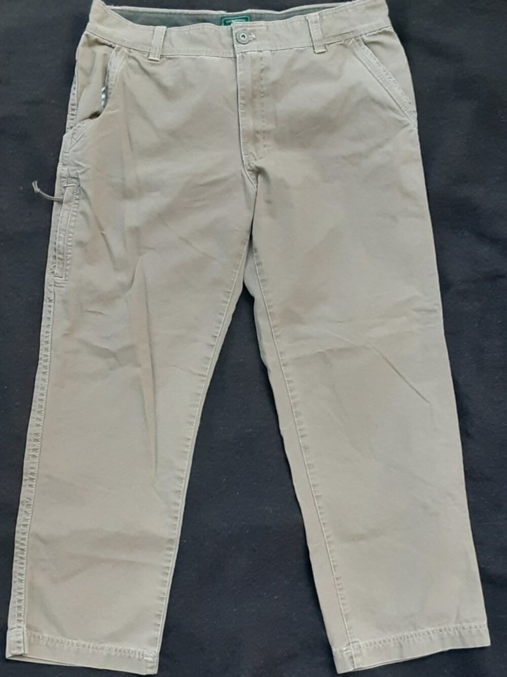 Men's 36 x 30 Khaki Canvas Work Pants - G. H. Bass & Co